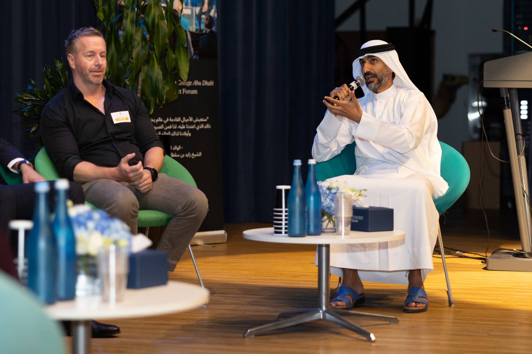 Speakers in conversation during a YouthConnectHub forum.