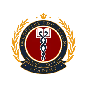 Medefine Education Academy logo.