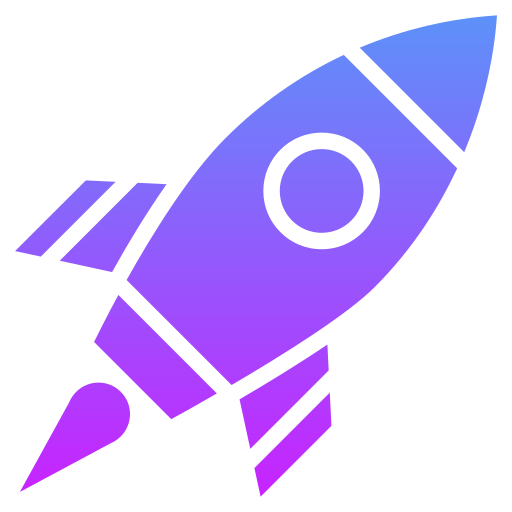 Rocket illustration representing curiosity and exploration